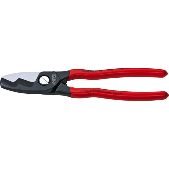 Knipex Kabelkutter Dobbelskjær 200mm 70mm² Knipex Kabelkutter Dobbelskjær 200mm 70mm²