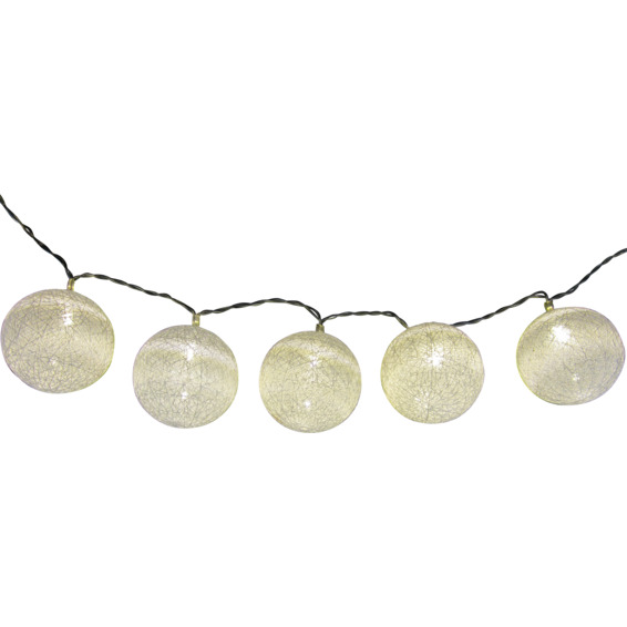 Slynge 16 hvite garnballer LED IP20 Slynge 16 hvite garnballer LED IP20