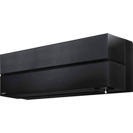 Ferdig montert Mitsubishi Kaiteki 6600 varmepumpe Safirsort Mitsubishi Electric