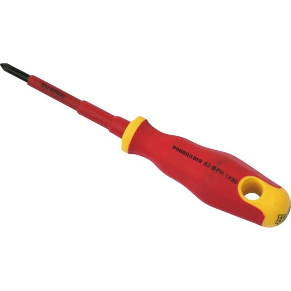 Probuilder Skrutrekker Isolert 1000V PH1-80mm Probuilder Skrutrekker Isolert 1000V PH1-80mm