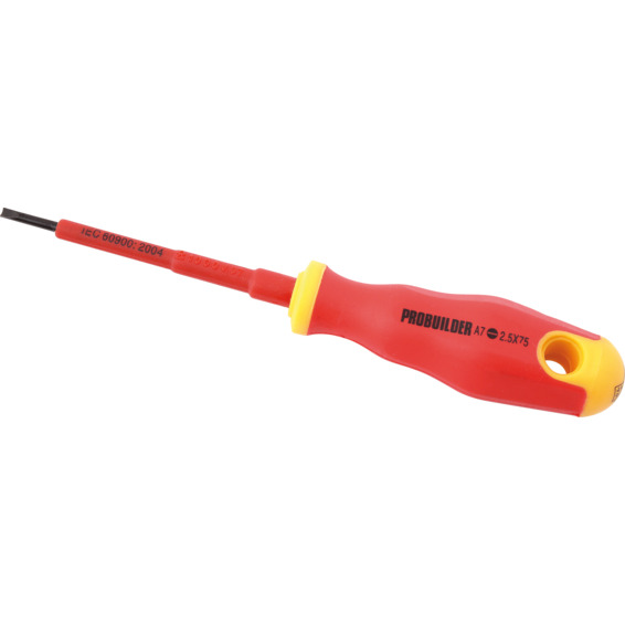 Probuilder Skrutrekker Isolert 1000V 2,5x75mm Probuilder Skrutrekker Isolert 1000V 2,5x75mm