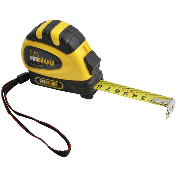Probuilder Båndmål 5m 19mm stål Probuilder Båndmål 5m 19mm stål