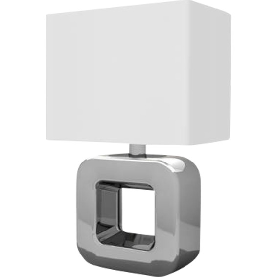 Tempio 1 Bordlampe Krom Keramikk 1x40W E14 Tempio 1 Bordlampe Krom Keramikk 1x40W E14