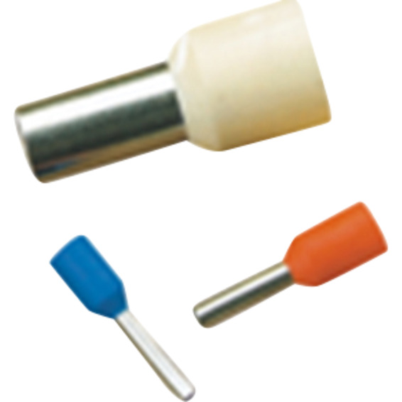 Isolert endehylse 4mm² Lengde 12mm 10-Stk Isolert endehylse 4mm² Lengde 12mm 10-Stk