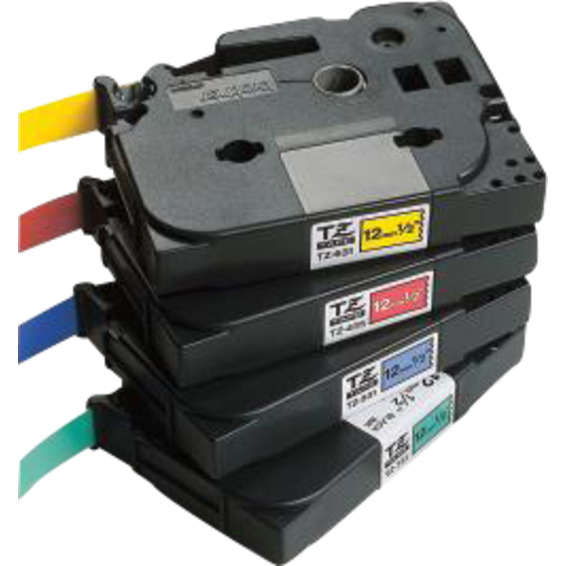 Merketape Brother TZe 231 12mm Sort på hvit 8 m Merketape Brother TZe 231 12mm Sort på hvit 8 m
