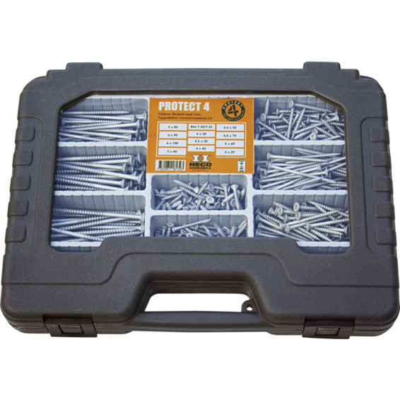 HECO Treskruesortiment koffert Torx C4 HECO Treskruesortiment koffert Torx C4